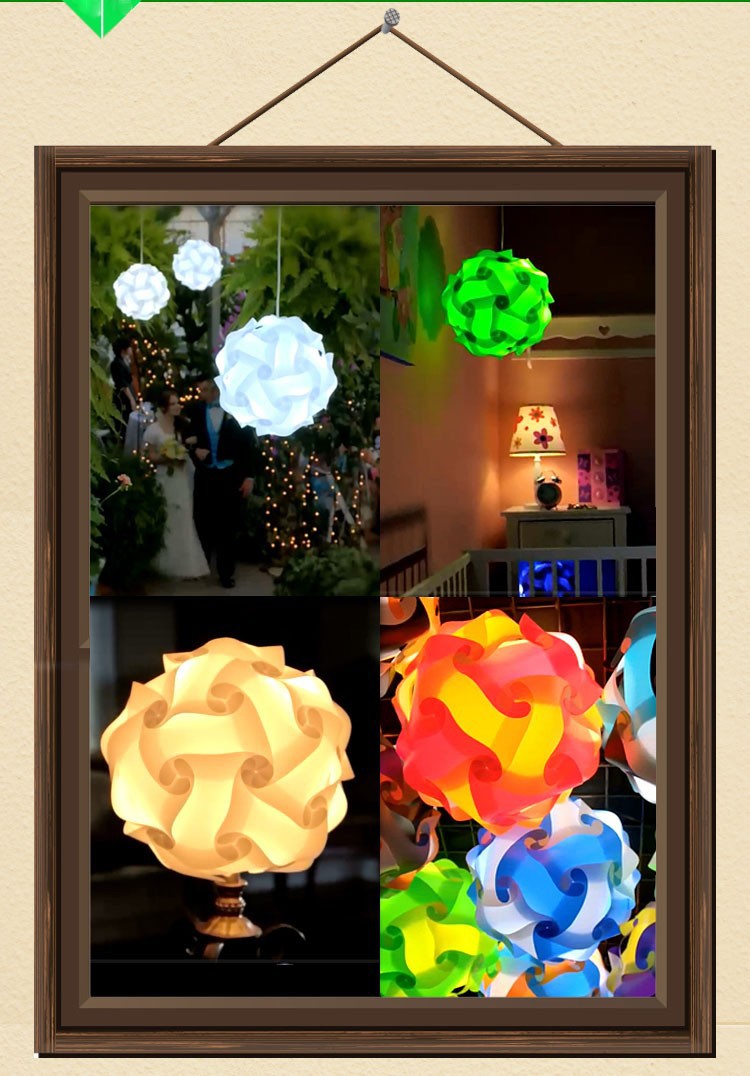 2019 Fashion Home Decorations Plastic Puzzle Lamp Shade Creative Home