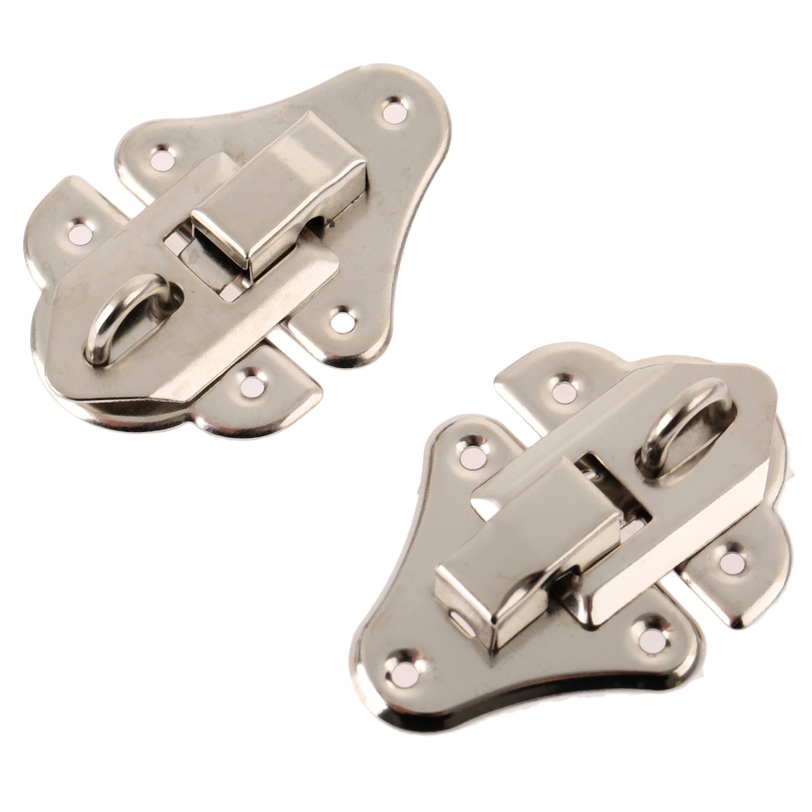 10Pc Antique Silver Box Latches Decorative Hasp Latch Toggle for