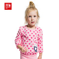 baby girls clothing polka dot design sweatershirts elastic bottom for girls t shirt 2015 new bottoming