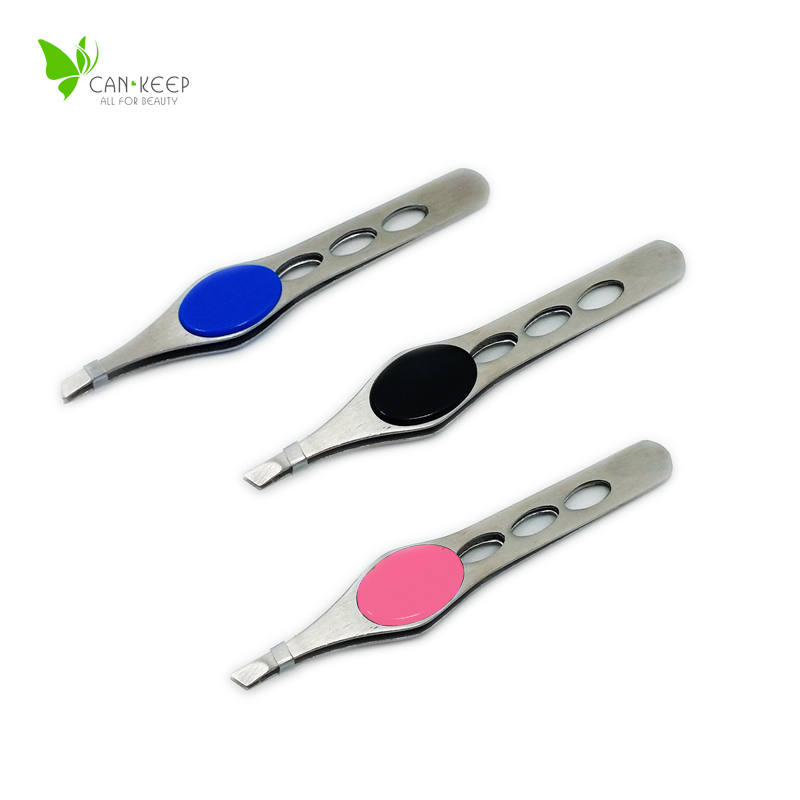 1pc free shipping 2015 brand new Fashion Stainless Steel Eyebrow Tweezer Beauty Tools Hair Removal Tool makeup used for female