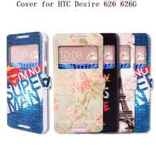 For HTC 626 New Phone Cases,Luxury Fashion Flip Stand Leather Cover Case For HTC Desire 626 626G Mobile Phone Screen Protector