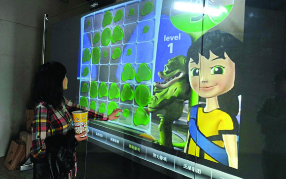 Low price high quality 16 2 points interactive touch foil film from china
