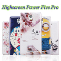 Printed Drawing Cover shell for Highscreen Power Five Pro Cartoon Pattern Plastic Hard Back Cover phone