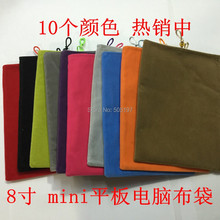 Cotton fleece mobile phone pouch for phablet mini for iPhone 6 Plus 8 inch smart tablet