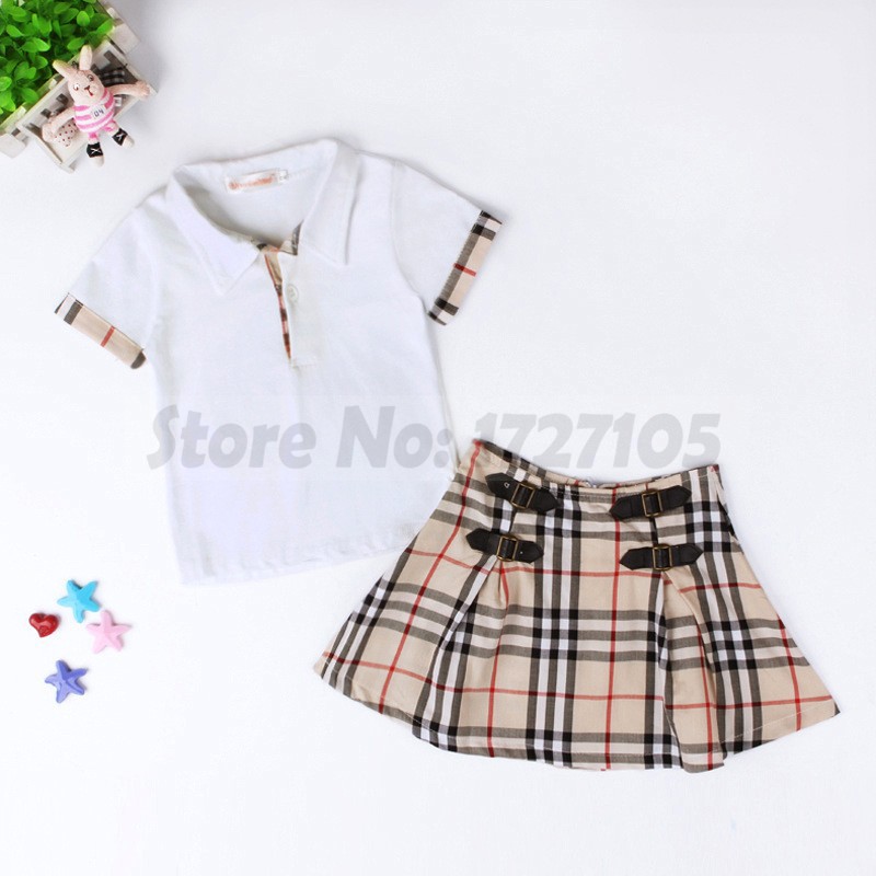 retail 2015 spring autumn new arrival girls clothing set shirt+plaid skirt 2pcs kids girl clothes suits childrens clothing retail 2015 spring autumn new arrival girls clothing set shirt+plaid skirt 2pcs kids girl clothes suits childrens clothing