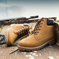 Fashion 2017 lovers Winter Brand Men Shoes Martin Boots PU Leather Warm Snow Boots Outdoor Casual