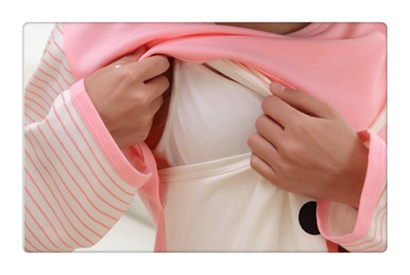  maternity long sleeve cotton pajamas (9)