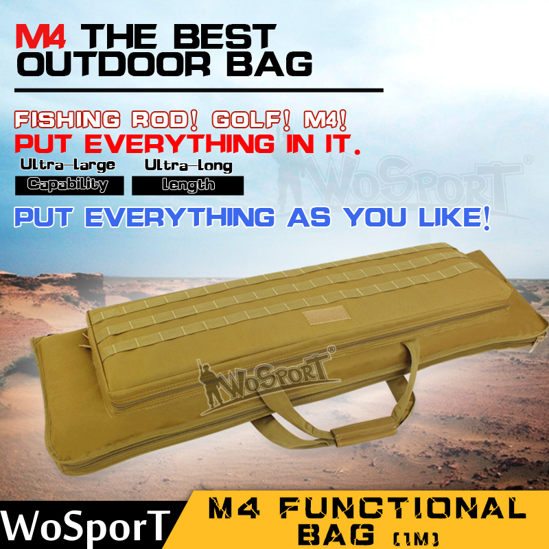 WoSporT Outdoor Military Tactical Hunting Gun Bag War Game Shotgun Rifle Carry Pack Protection Case 100CM M4 Functional Bag WoSporT Outdoor Military Tactical Hunting Gun Bag War Game Shotgun Rifle Carry Pack Protection Case 100CM M4 Functional Bag