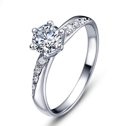 Lose money promotion wholesale best selling 925 sterling silver zircon crystal anti allergy ladies wedding rings
