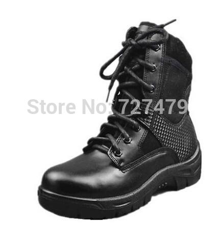 Army Military Tactical Boots Man Desert Special Forces Combat Boots Genuine Leather Men Winter Shoes Black Drop Shipping A417