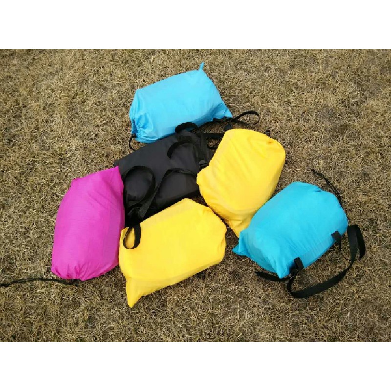 Fast Inflatable Lounger Air Sofa Camping Sofa Banana Sleeping Bag Beach Nylon Fabric Sleeping Bag Bed Lazy Bag outdoor Laybag