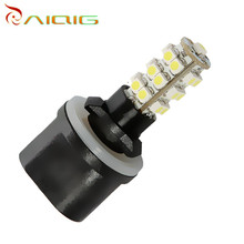 10pcs 880 890 PGJ13 25 SMD White Car Fog Signal LED Car Light Bulb Lamp Auto H27W / 1 lamp LED light source car parking 12 V