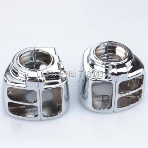 Motorcycle Chrome Switch Housings Cover For Harley Davidson Dyna Softail Sportster V-Rod Tour Touring models