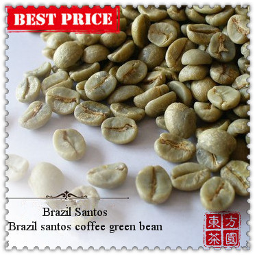 500g New 2014 Santos Raw Coffee Beans Level 1 Brazil Santos Green Coffee Bean DIY Own