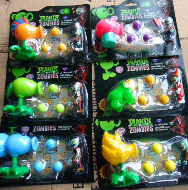 2015 New arrive 10 Styles PVZ Plants vs Zombies Peashooter PVC Action Figure Model Toy Gifts Toys For Children