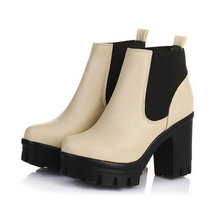 2014 new arrivals fashion martin for women ankle boots punk thick heels hot sale knight wedding winter shoes