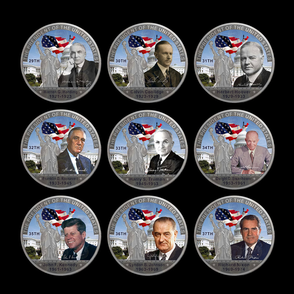 The 33th President of US Harry S Truman 999.9 Silver Coin Creative US Coin Gifts