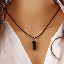 Fashion Multi Color Quartz Necklaces Pendant Necklace Chain Crystal Stone Necklace women jewelry accessories