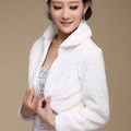 2016 Faux fur Wedding Shawl Wrap Shrug Jacket Long Sleeve Lvory Wedding Coat bridal jacket wedding