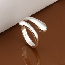 New Listing 925 sterling silver rings fashion jewelry Free shipping teardrop shaped wemen lady wedding opening