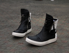 big size 37 50 Handmade Genuine Leather autumn boots plus size Cowhide fashion sneaker men boots
