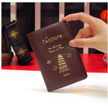2015 HOT new cute passport cover card holder ticket case women wallet 3 color character cover