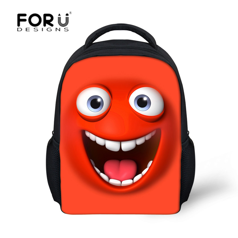 Smiley Emoji Small School Bags For Children Backpack Funny Emoticon