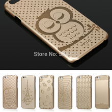 Luxury Ultra Thin Gold Cartoon Hard Plastic Case Cover for Apple iPhone 5 5s 5g Mobile Phone Bag Covers