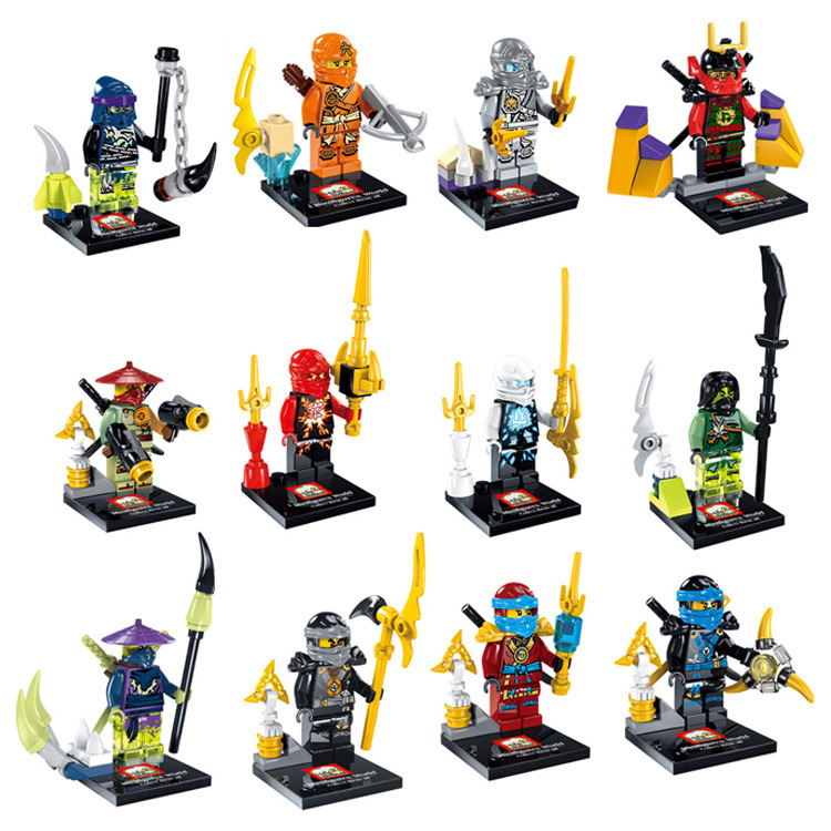 2015 New Phantom Ninjago Kai Zane Ninja Minifigure Building Blocks Education Toy Aciton Figures Set Model Bricks Compatible Lego