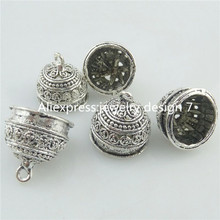 10PCS Alloy Tibetan Silver 18mm Flower Beads Cap End For Tassels Charms