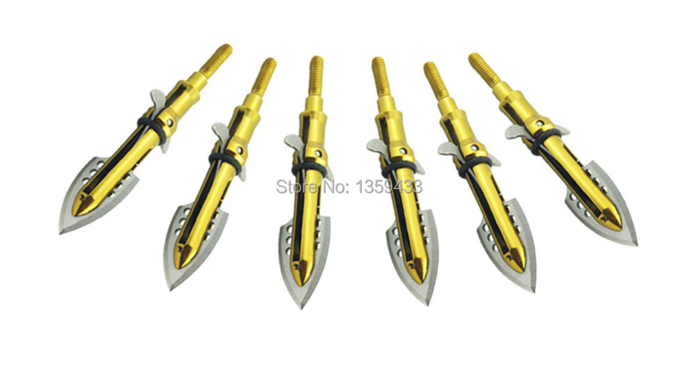 Free shipping Special offer 5pcs archery arrowhead Yellow hunting broadhead archery bows and arrows for compound