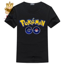 World’s hot mobile game Pokemon Go logo priting cotton tee shirt men’s t shirt pokemon go AC124 Pokemon trainer t shirt