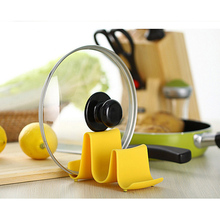 2016 New Wave Style Pan Pot Cover Rack Stand Holder Kitchen Accessories Utensil Tool Random Color Beauty Easy Use