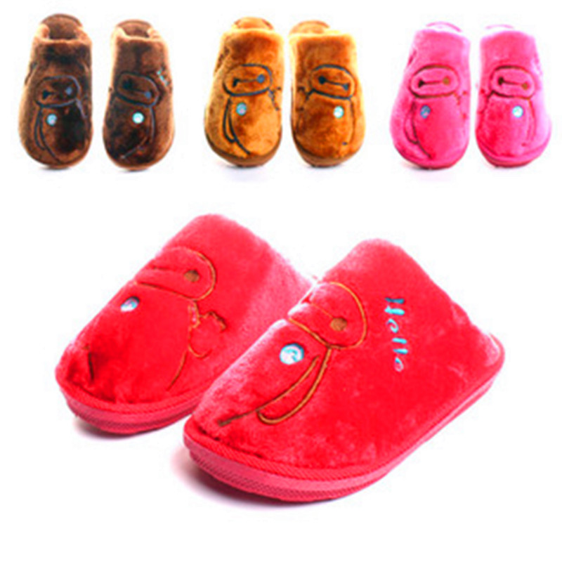 The New White Cartoon Cotton Slippers Winter Cotton Slippers Wholesale Slippers Children 6-12 Years Old TCCS2043