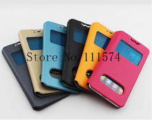 2015 High Quality Flip View Window Screen Protective Holster Leather cover case For MPIE M7 Plus core phone Accessories