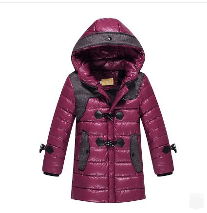 New 2014 Children's Duck Down Jackets For Boys Children Outerwear For Winter Kids Warm Casual Hooded Jackets For Boy