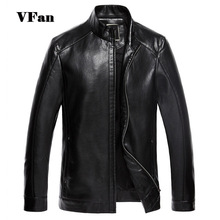 Autumn Men Motorcycle PU Leather Jacket 2015 New Brand Casual Slim Fit Standing Collar Men Leather Coat Z1615-Euro