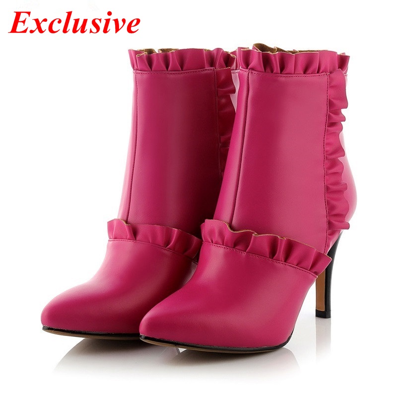 2015 shoes woman boots duantong black boots genuine leather boots fashion woman's shoes with side zipper 2015 shoes woman boots