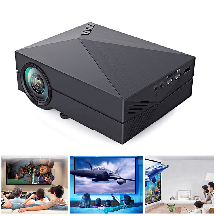 GM60 portable projector 1000lumens 800*480 LED projector for home cinema mini proyector for home theater
