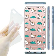 Famous Cartoon Snoopie Unicorn Elephant Painted Soft Phone Case Back Cover For Apple iPhone 6 6S