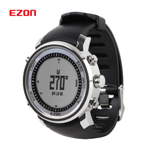 Fashion EZON Digital Watch Men Outdoor Sports Hiking Mountaineering Climbing Watches 50M Waterproof Altimeter Compass Barometer