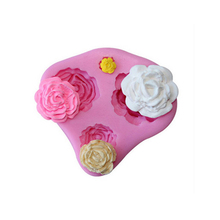 DG02 cake cooking tools Flower shape silicone molds lovely style 3pcs made Convenient and practical kitchen accessories stencil