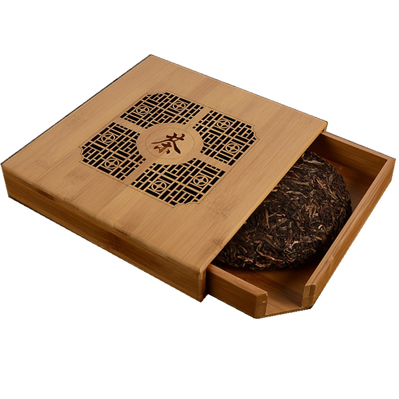 Handmade quality Pu er tea box gift packaging puer...