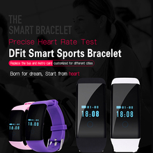 Dfit IP68 спортивные смарт браслет часы для android-ios сердечного ритма таккера фитнес смарт браслет для iPhone Samsung Huawei женщин