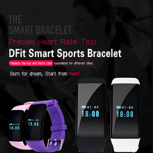 DFit IP68 Sports Smart Wristband Watch for Android IOS Heart Rate Tacker Fitness Smart Bracelet for iPhone Samsung Huawei Women