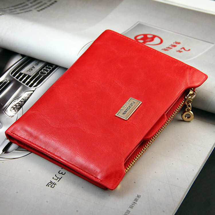 2015 Top Fashion Leather Purse For Women Portfolio Female Card Holders High Quality Short Women Wallets With Zipper Coin Pouch 