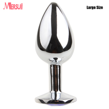 Большой Размер Металл Anal Plug Ювелирные Изделия Butt Plug Нержавеющей Стали Buttplug анальные Шарики Секс-Игрушки для Геев Секс Продукты Анальный Игрушки