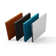 Fashion Ultra Thin credit Card shape Mobile Power Bank 2600mah USB Cable Powerbank Pocket Power External Battery Charger 1pc