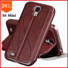 original leather case for samsung galaxy s4 s 4 mini i9190 zoom back case luxury genuine leather by flip cover the phone cases
