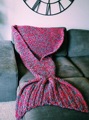 wool blended 180 80cm knitted Mermaid Tail blanket children adult baby mermaid blanket Throw Bed children